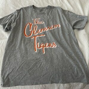 Distressed Clemson graphic tee
